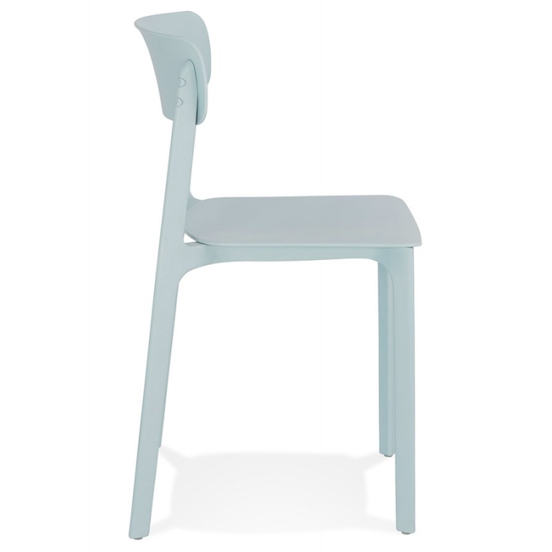 Chaise design en polypylène Intérieur-Extérieur SILAS (bleu) - image 61487