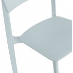 Chaise design en polypylène Intérieur-Extérieur SILAS (bleu)