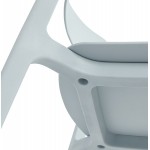 Chaise design en polypylène Intérieur-Extérieur SILAS (bleu)