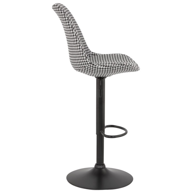 Adjustable bar stool rotary and vintage foot metal black metal CARLO (Hen's foot) - image 61513