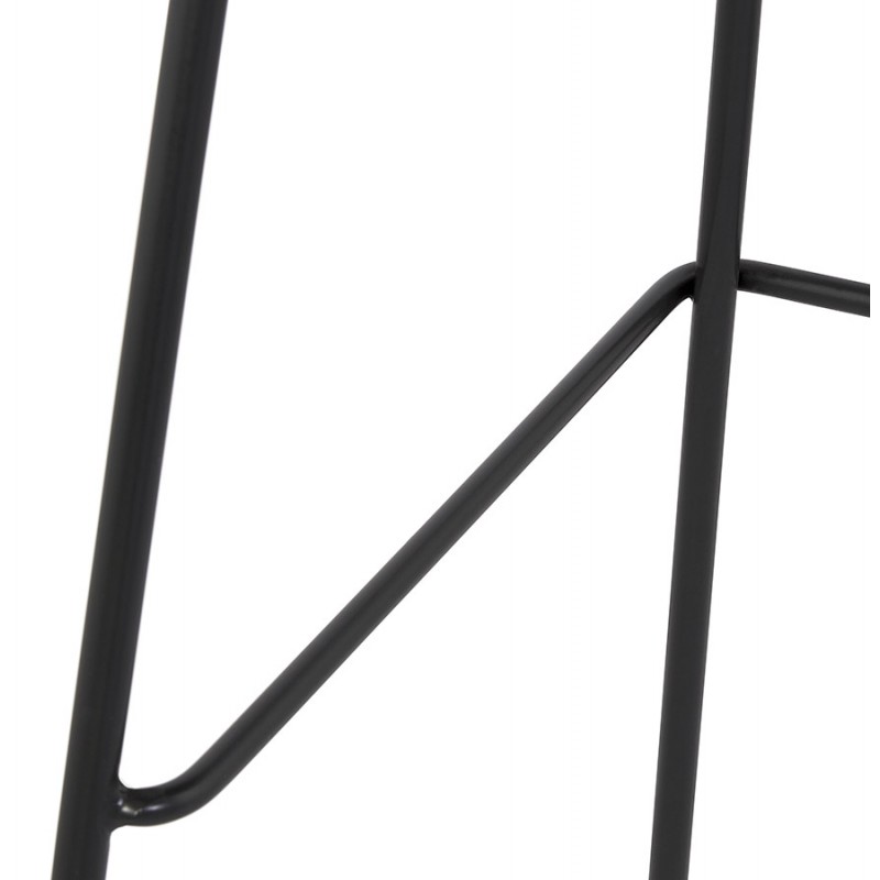Tabouret snack mi-hauteur en métal Intérieur-Extérieur pieds métal MAXENCE MINI (noir) - image 61802