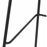 Tabouret de bar en métal Intérieur-Extérieur pieds métal MAXENCE (noir)