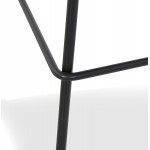 Tabouret de bar en métal Intérieur-Extérieur pieds métal MAXENCE (noir)