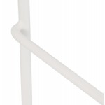 Tabouret snack mi-hauteur en métal Intérieur-Extérieur pieds métal MAXENCE MINI (blanc)