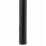 Snackhocker mittelhohe Industriefüße aus schwarzem Metall JACQUES MINI (braun)