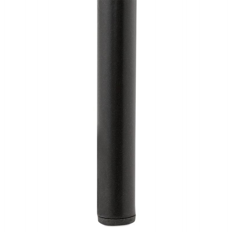 Snackhocker mittelhohe Industriefüße aus schwarzem Metall JACQUES MINI (braun) - image 61860