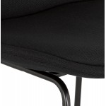 XANA black metal feet industrial bar stool (black)