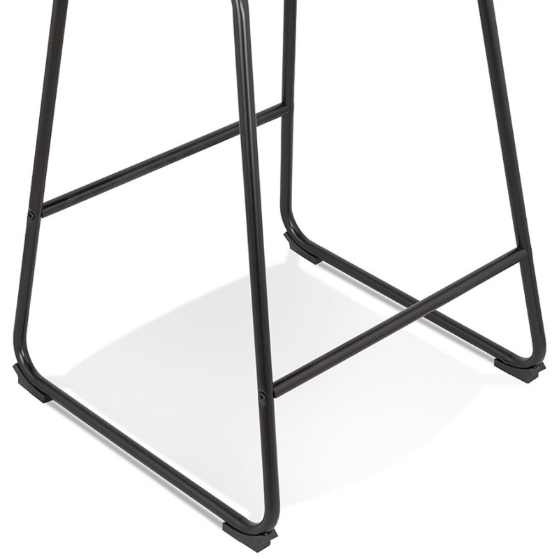 Industrial bar stool in velvet feet metal black BLAIRE (black) - image 62138