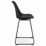 Snack stool mid-height vintage feet metal black LYDON MINI (black)