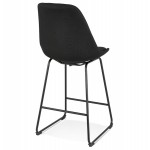Snack stool mid-height industrial feet metal black LYDON MINI (black)