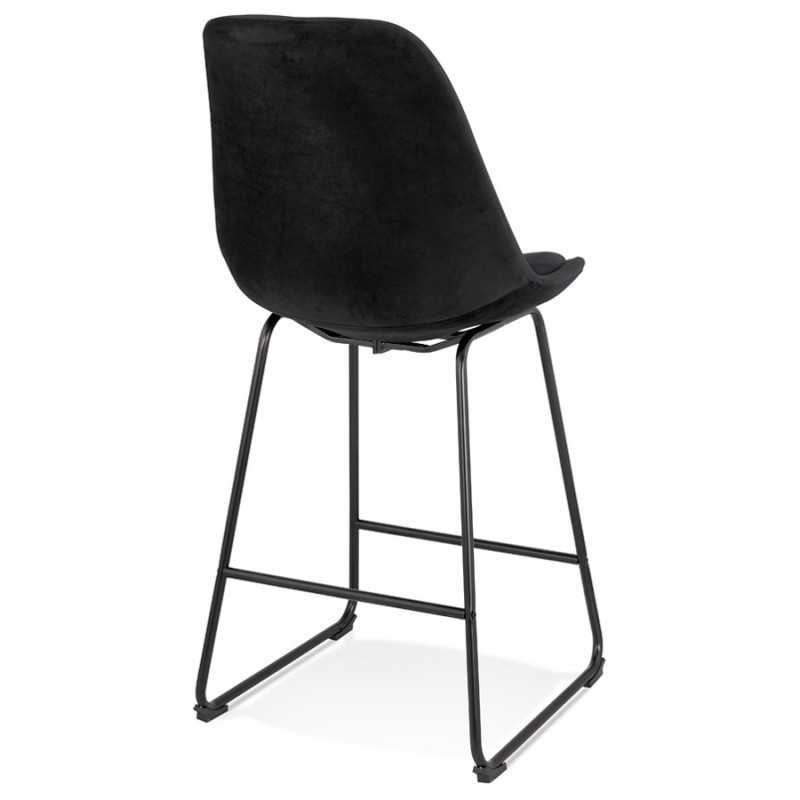 Snack stool mid-height industrial feet metal black FANOU MINI (black) - image 62264