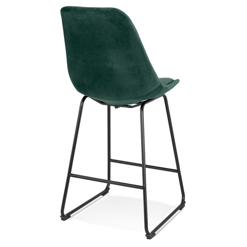 Snack stool mid-height industrial feet metal black FANOU MINI (green) - image 62284