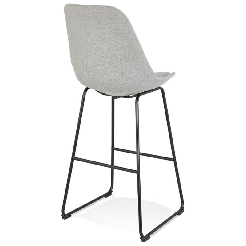 Industrial bar stool feet metal black LYDON (grey) - image 62407
