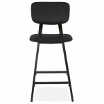 Vintage mid-height bar stool black feet FOREST MINI (black)