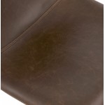 Taburete de barra vintage giratorio y ajustable pie negro MAX (marrón)