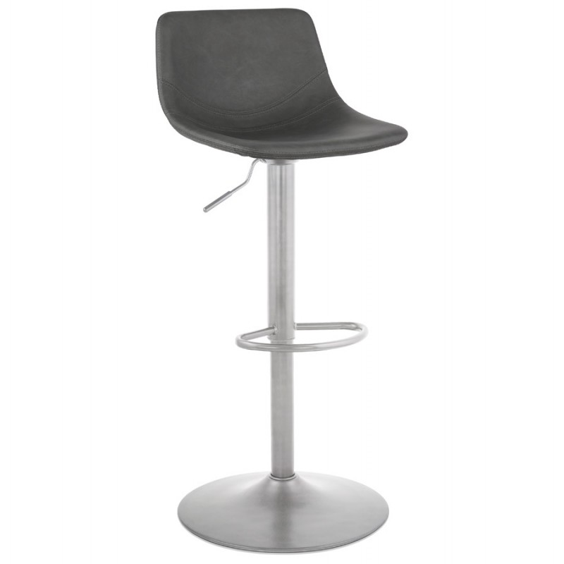 Vintage rotating and adjustable bar stool brushed metal foot MAX (dark grey) - image 62473