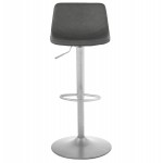 Vintage rotating and adjustable bar stool brushed metal foot MAX (dark grey)