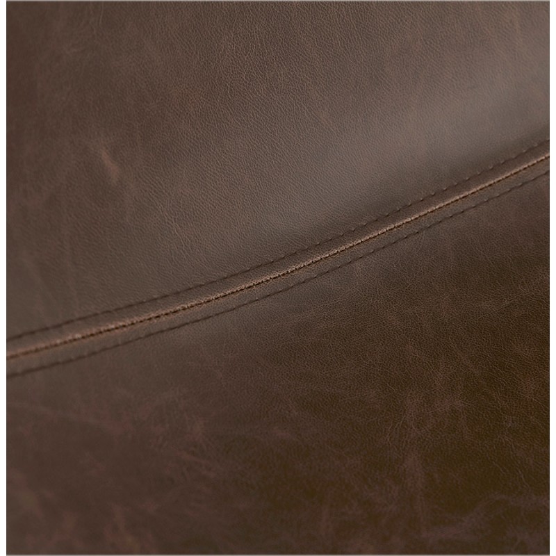 Sgabello da bar vintage girevole e regolabile in metallo spazzolato MAX (marrone) - image 62482