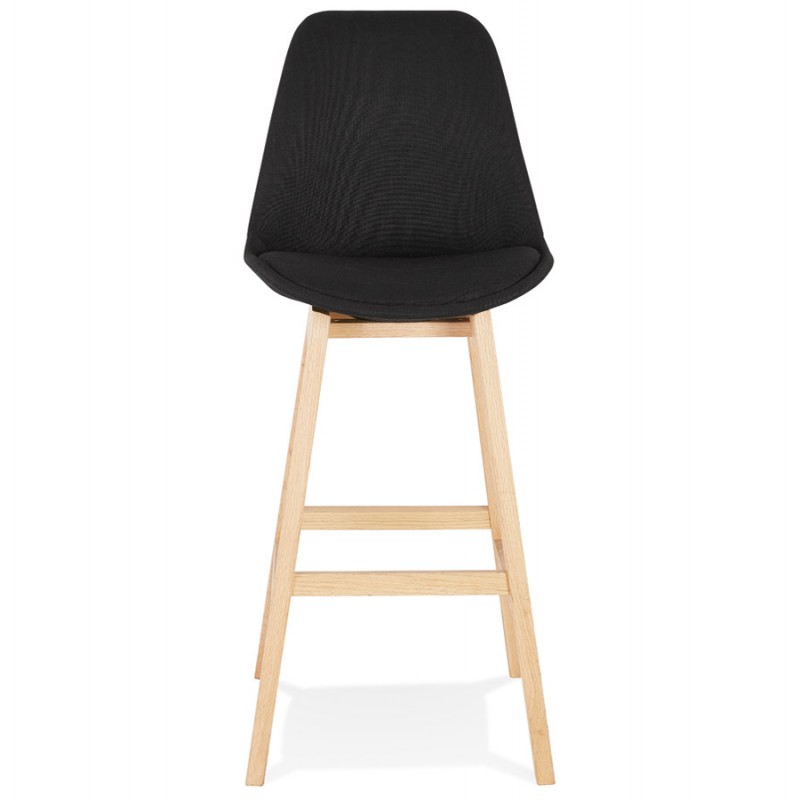 Bar stool bar chair feet natural wood ILDA (black) - image 62583