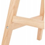 Bar stool bar chair feet natural wood ILDA (black)
