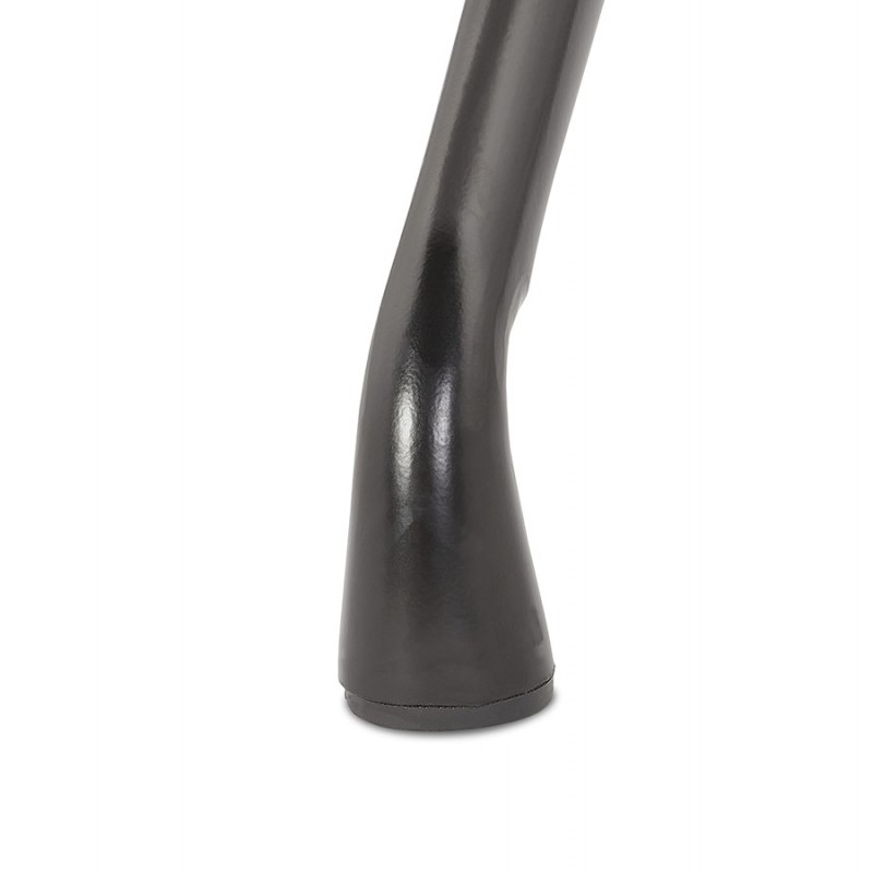 Designstuhl mit Stoffarmlehnen, Füße, Metall, schwarz, AYAME (schwarz) - image 62610