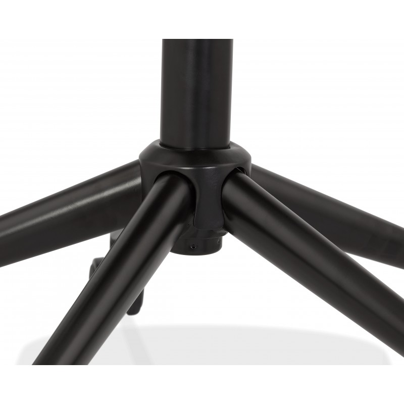 Silla de oficina sobre ruedas en pies de tela metal negro ALARIC (gris) - image 62693