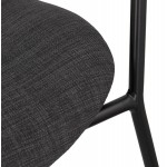 Retro lounge chair with KEO armrests (dark grey)