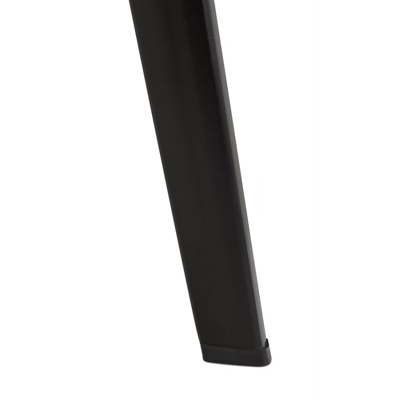 Silla con reposabrazos en pies de terciopelo metal negro KEVAN (verde) - image 63056