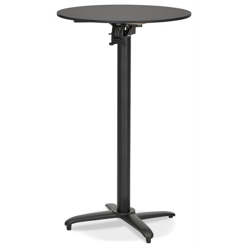 Foldable high table round top Indoor-Outdoor NEVIN (Ø 68 cm) (black) - image 63059