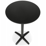 Table haute pliable plateau rond Intérieur-Extérieur NEVIN (Ø 68 cm) (noir)