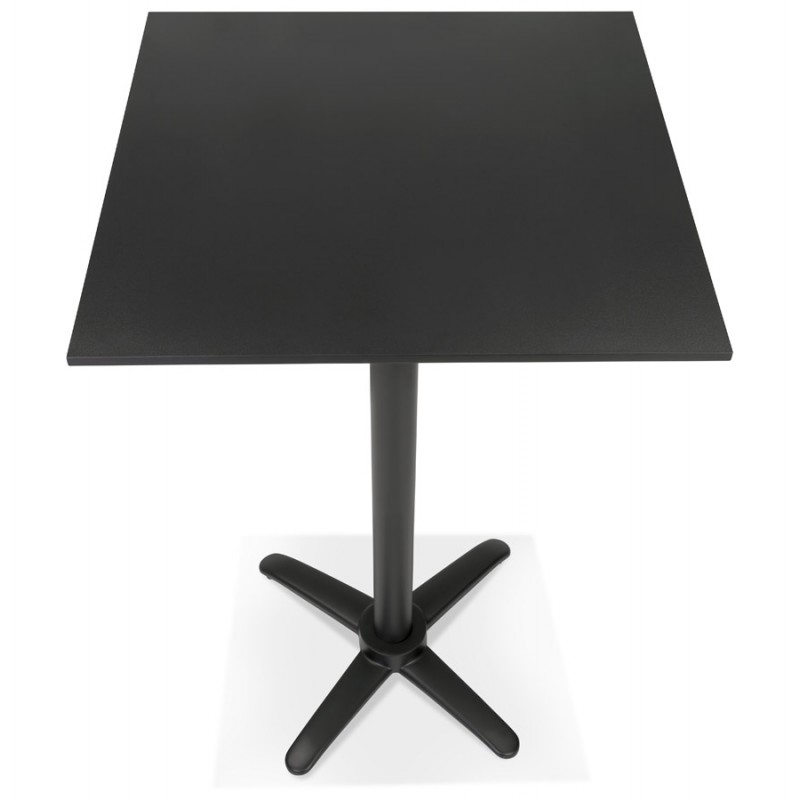 Klappbarer Stehtisch mit quadratischer Platte Indoor-Outdoor NEVIN (68x68 cm) (schwarz) - image 63071