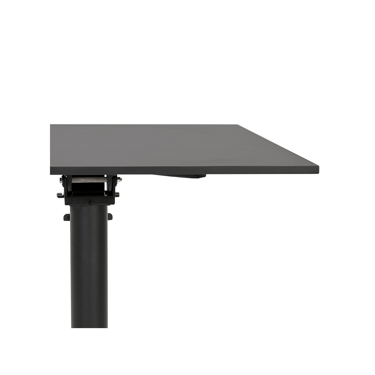 Table haute pliable 'PAXTON' ronde noire - Ø 68 cm