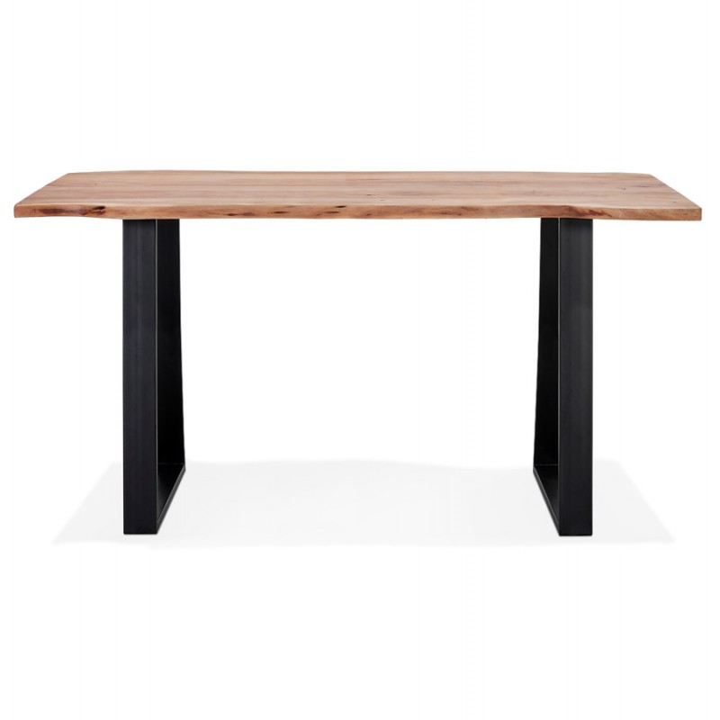 High table in solid acacia wood (95x200 cm) LANA (natural) - image 63143