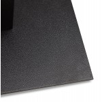 Mesa alta de madera tapa rectangular y pie de hierro fundido negro (160x80 cm) ARISTIDE (negro)