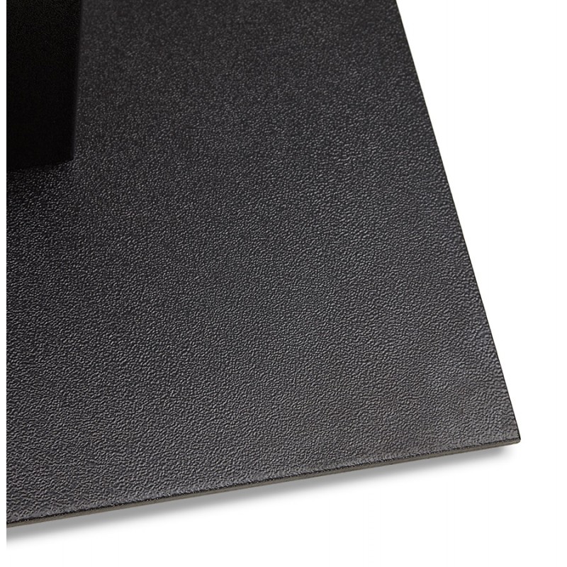 Hoher Holztisch mit rechteckiger Platte und schwarzem Gusseisenfuß (160x80 cm) ARISTIDE (schwarz) - image 63187