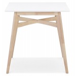 Wooden high table and square top (90x90 cm) NIMROD (white)