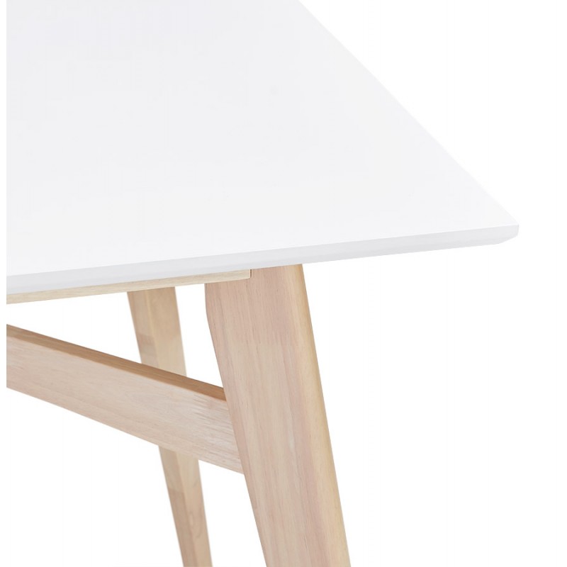 Table haute en bois et plateau carré (90x90 cm) NIMROD (blanc) - image 63194