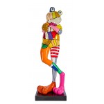Decorative resin statue FROG JULIETTE (H77 cm) (multicolored)