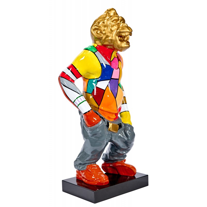 Statue décorative en résine SINGE KEUSTY (H65 cm) (multicolore) - image 63233