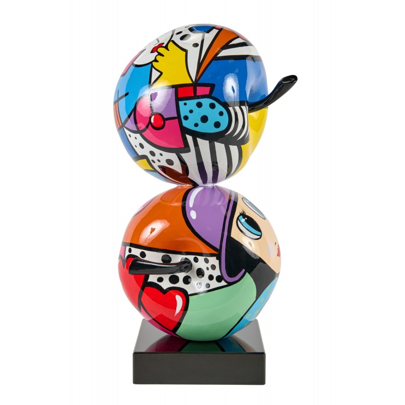 Statua decorativa in resina DUO POMMES (H48 cm) (multicolore) - image 63246