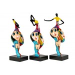 Set de 3 Statues décoratives en résine SISTER (H50 cm) (multicolore)