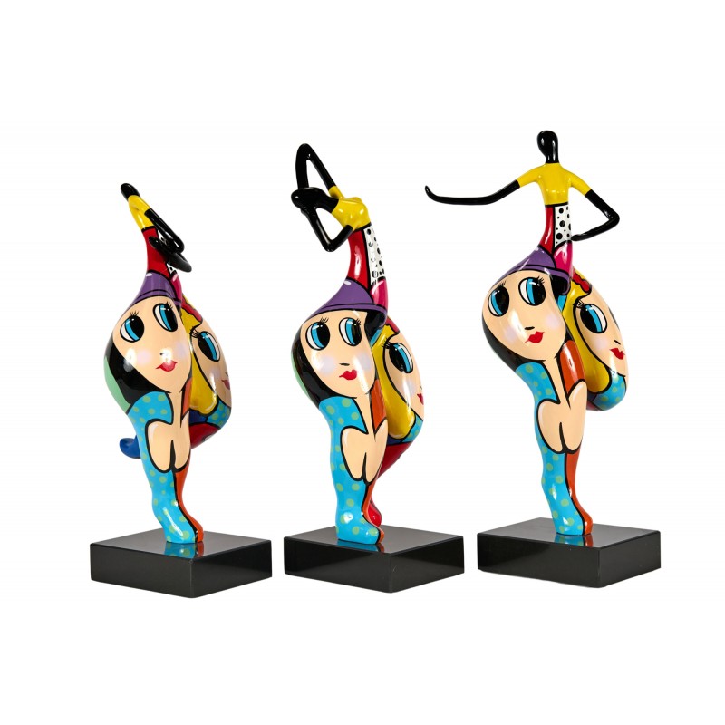 Set de 3 Statues décoratives en résine SISTER (H50 cm) (multicolore) - image 63263
