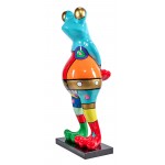 Decorative resin statue GRENOUILLE LYDIE (H145 cm) (multicolored)