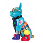 Estatua decorativa de resina CHIEN HIPPY (H36 cm) (multicolor)